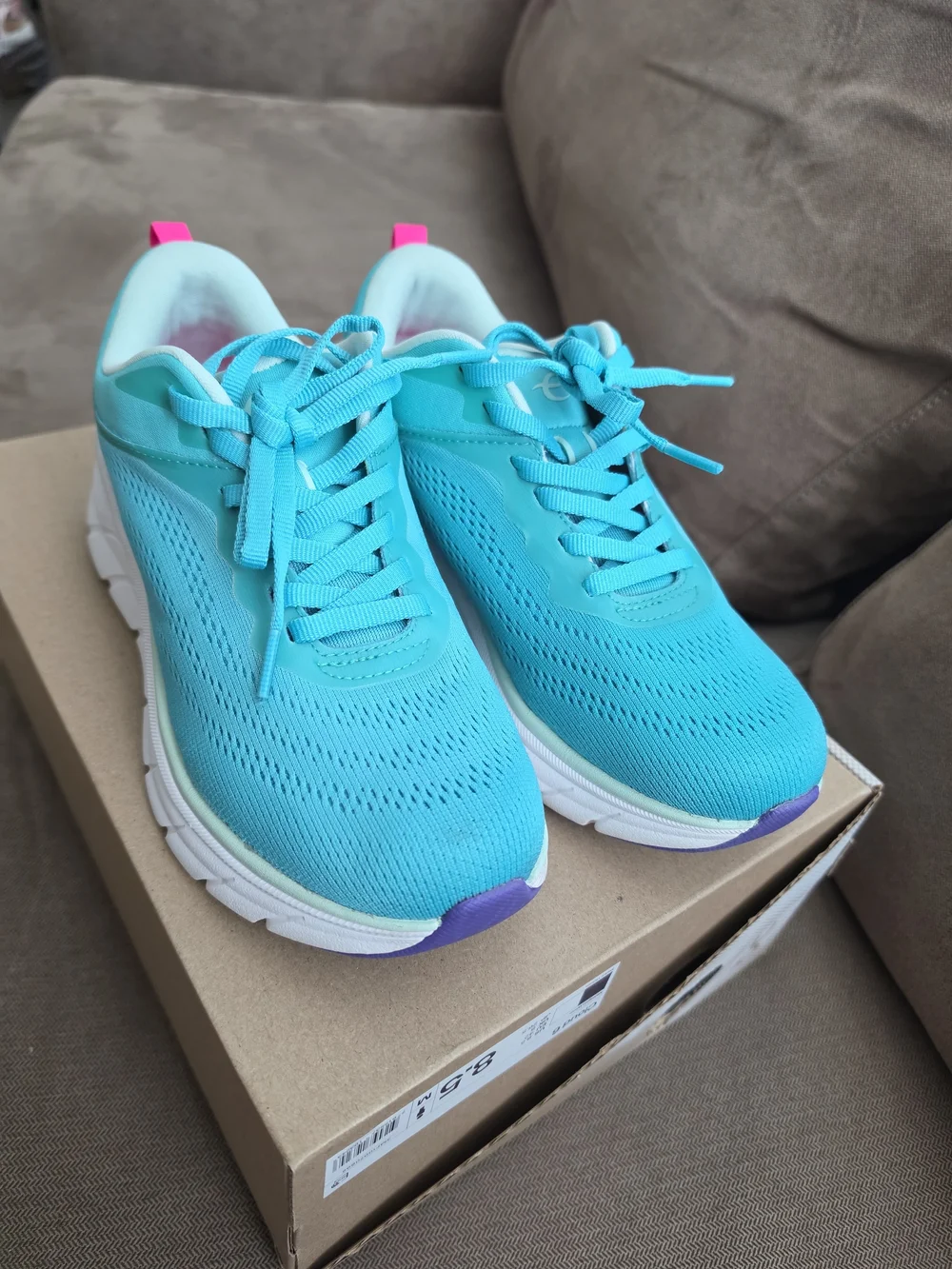 Women's Turquoise Easy Spirit Sneakers - Comfortable Everyday Running Shoes